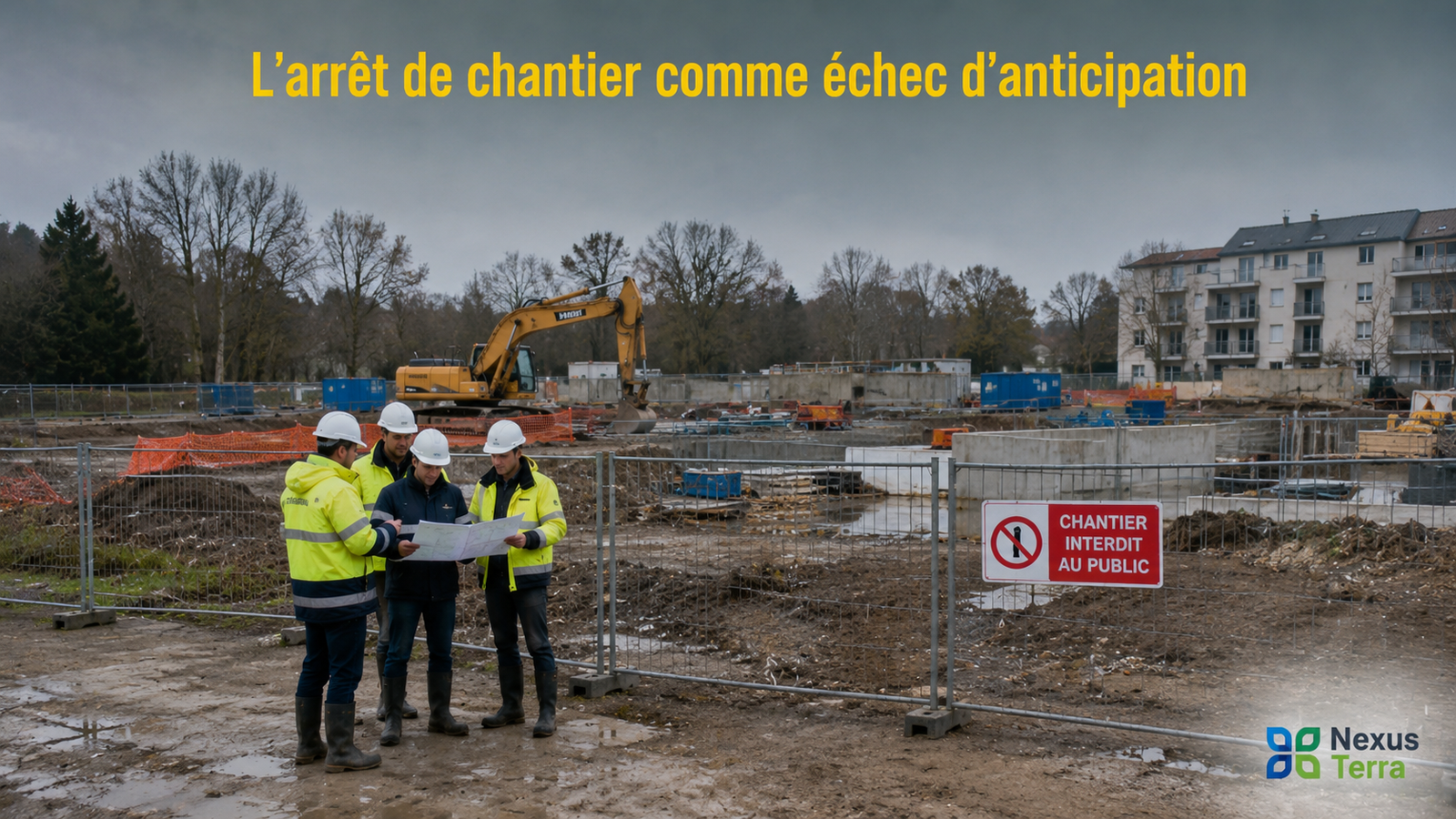 L’arrêt de chantier comme échec d’anticipation