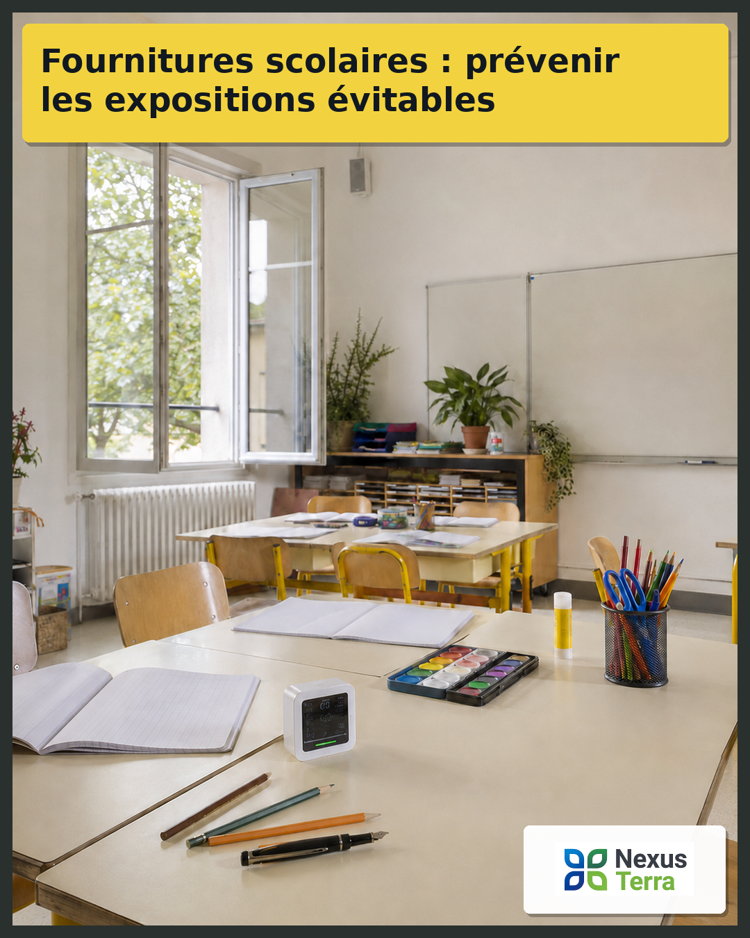 Fournitures scolaires : ce que les élèves respirent, touchent et portent à la bouche